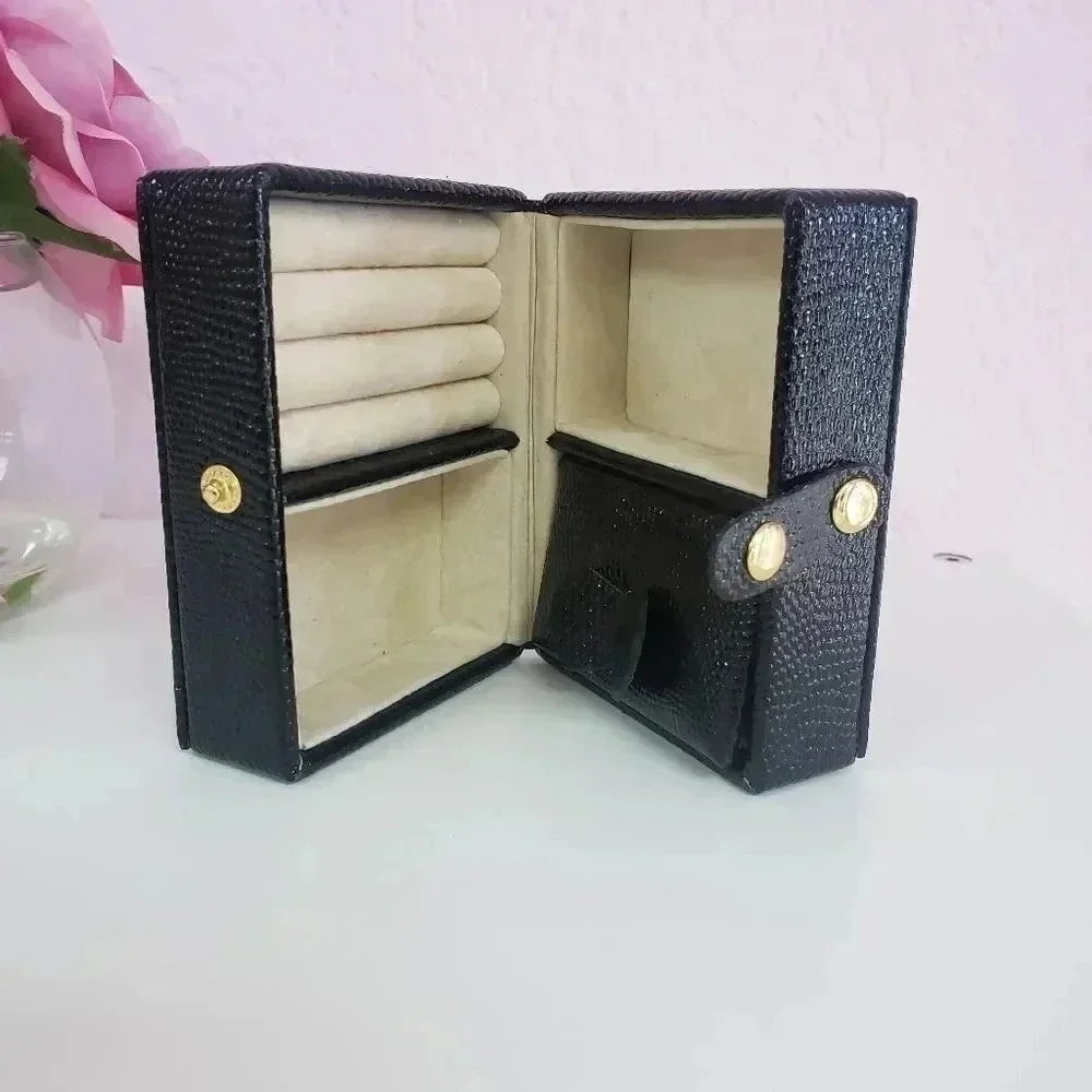 Square Black Mini Jewelry Organizer
